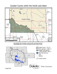 Cavalier County within the Devils Lake Basin