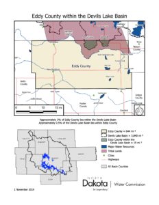 Eddy County within the Devils Lake Basin