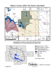 Nelson County within the Devils Lake Basin